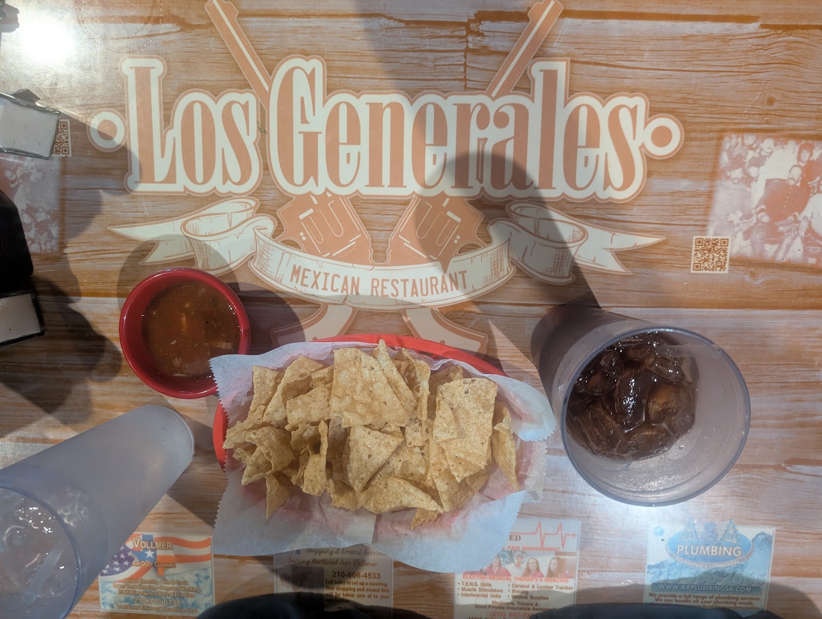 Tex-Mex plate at Los Generales